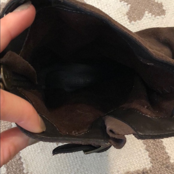 Brown suede mid calf boots size 8 - Picture 8 of 8